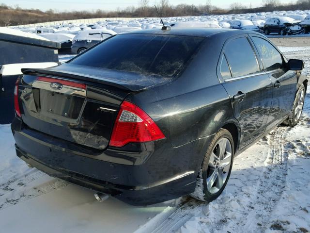 3FAHP0KC3CR289889 - 2012 FORD FUSION SPO CHARCOAL photo 4