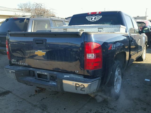 3GCPKSE34BG313610 - 2011 CHEVROLET SILVERADO BLUE photo 4