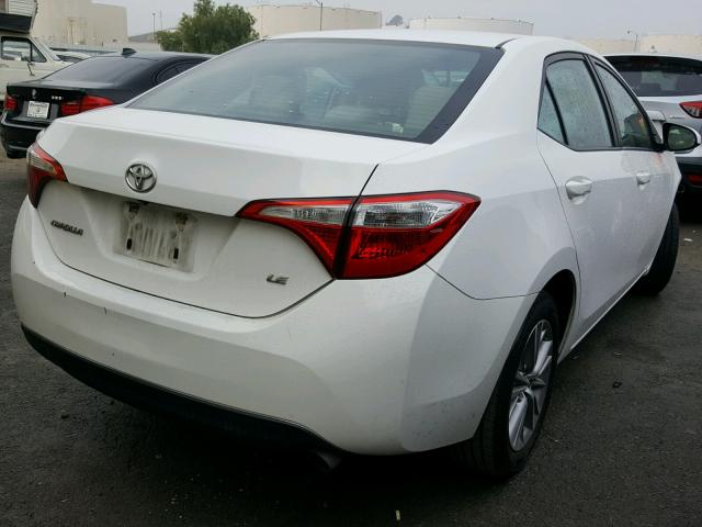 5YFBURHE4EP008276 - 2014 TOYOTA COROLLA L WHITE photo 4