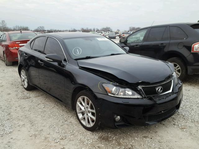 JTHCE5C23C5002629 - 2012 LEXUS IS 350 BLACK photo 1