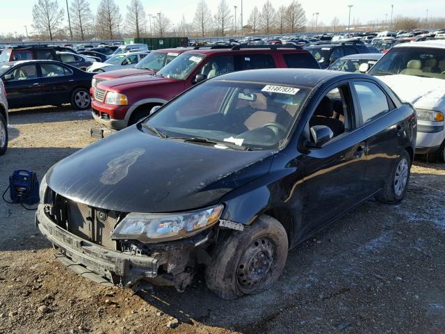 KNAFU4A22A5811421 - 2010 KIA FORTE EX BLACK photo 2