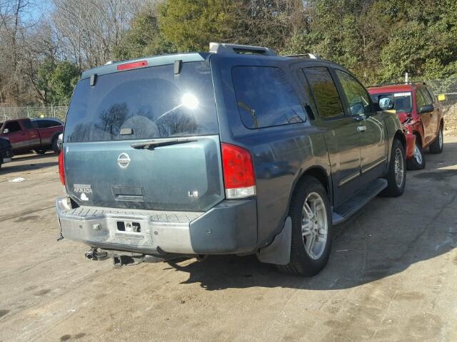 5N1AA08B14N740118 - 2004 NISSAN ARMADA SE GREEN photo 4