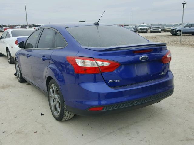 1FADP3F2XEL207756 - 2014 FORD FOCUS SE BLUE photo 3