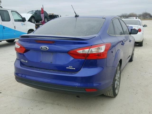 1FADP3F2XEL207756 - 2014 FORD FOCUS SE BLUE photo 4