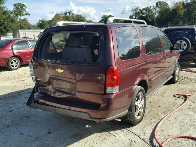 1GNDV33106D192604 - 2006 CHEVROLET UPLANDER L 勃艮第红 照片 4