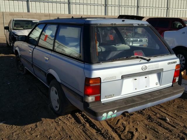 JF2AN53B3JE417439 - 1988 SUBARU GL 4WD BLUE photo 3