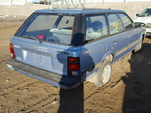 JF2AN53B3JE417439 - 1988 SUBARU GL 4WD BLUE photo 4