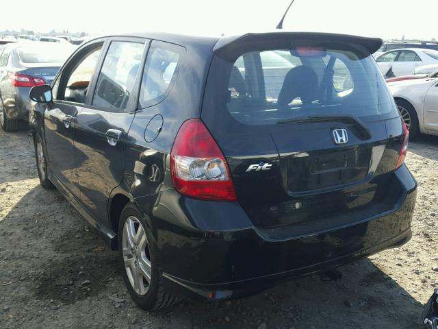 JHMGD38688S003840 - 2008 HONDA FIT SPORT BLACK photo 3