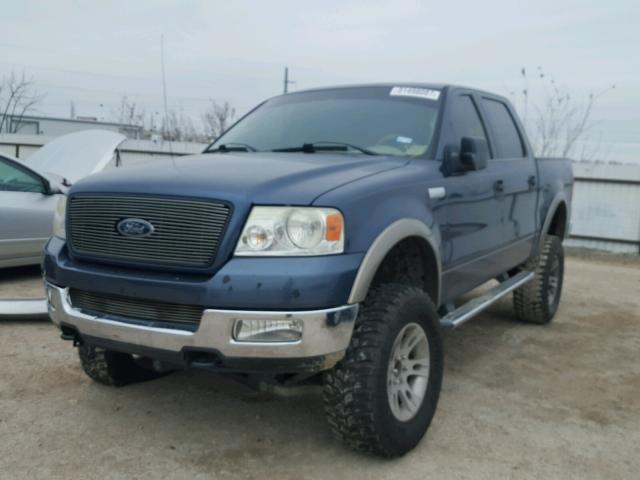 1FTPW14525KE97024 - 2005 FORD F150 SUPER BLUE photo 2