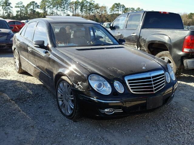 WDBUF56X48B296401 - 2008 MERCEDES-BENZ E 350 BLACK photo 1