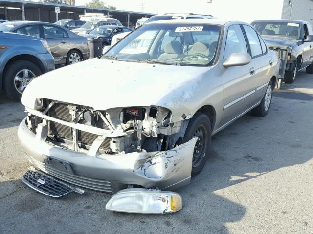 3N1CB51D02L686555 - 2002 NISSAN SENTRA XE SILVER photo 2