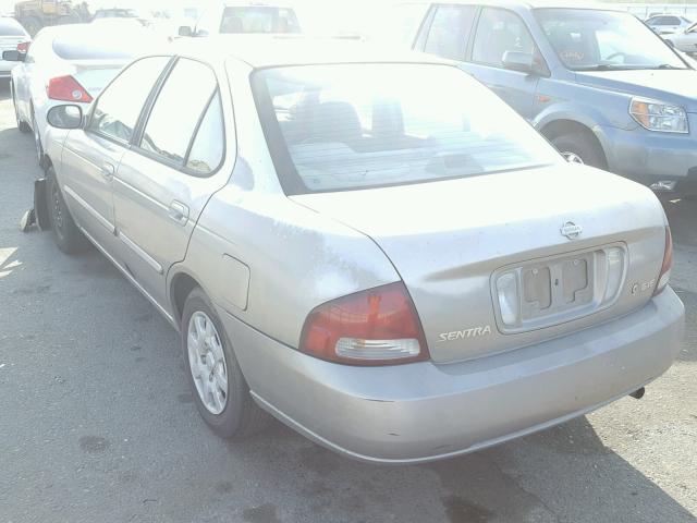 3N1CB51D02L686555 - 2002 NISSAN SENTRA XE SILVER photo 3