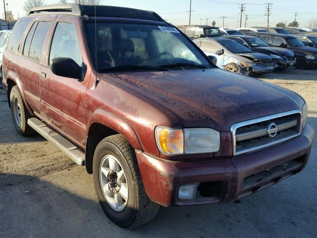 JN8DR09X92W661585 - 2002 NISSAN PATHFINDER BURGUNDY photo 1