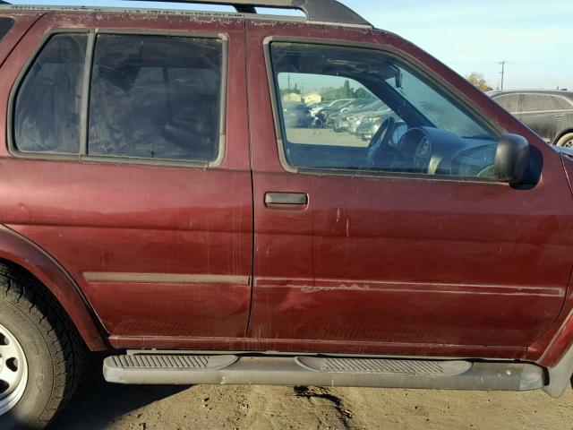 JN8DR09X92W661585 - 2002 NISSAN PATHFINDER BURGUNDY photo 9