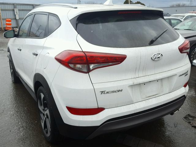 KM8J3CA27GU125461 - 2016 HYUNDAI TUCSON LIM WHITE photo 3