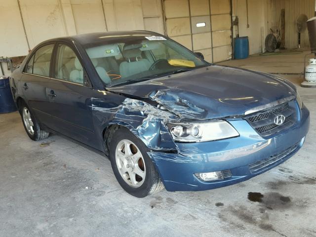 5NPEU46FX6H116525 - 2006 HYUNDAI SONATA GLS BLUE photo 1