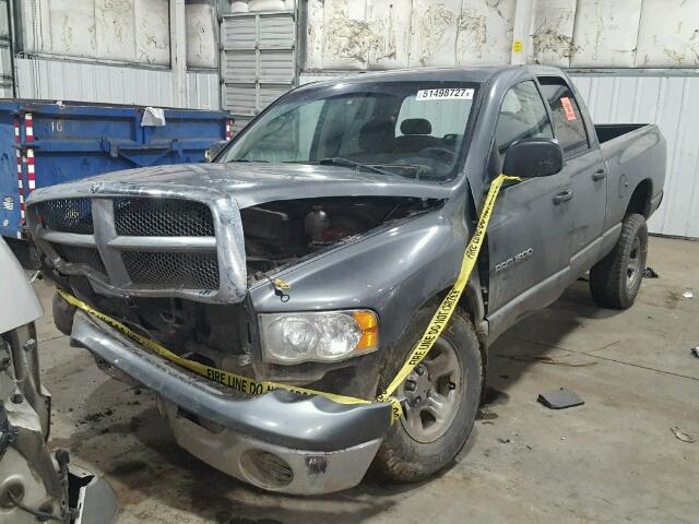 1D7HU18N25S302209 - 2005 DODGE RAM 1500 S GRAY photo 2