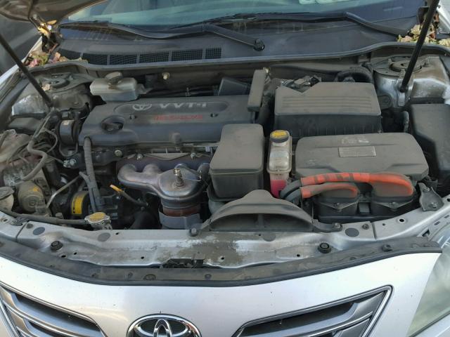 4T1BB46K09U076838 - 2009 TOYOTA CAMRY HYBR GRAY photo 7