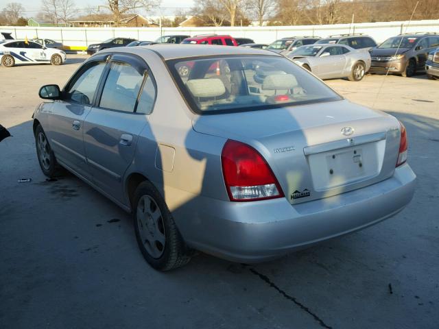 KMHDN45D12U346393 - 2002 HYUNDAI ELANTRA GL BEIGE photo 3