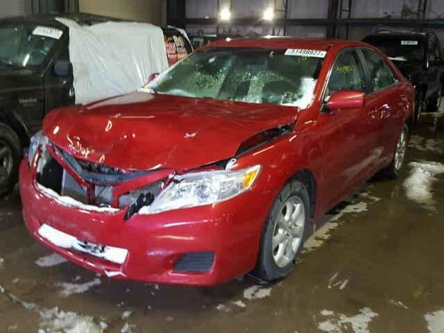4T4BF3EK2BR218442 - 2011 TOYOTA CAMRY BASE RED photo 2