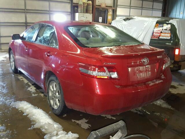 4T4BF3EK2BR218442 - 2011 TOYOTA CAMRY BASE RED photo 3