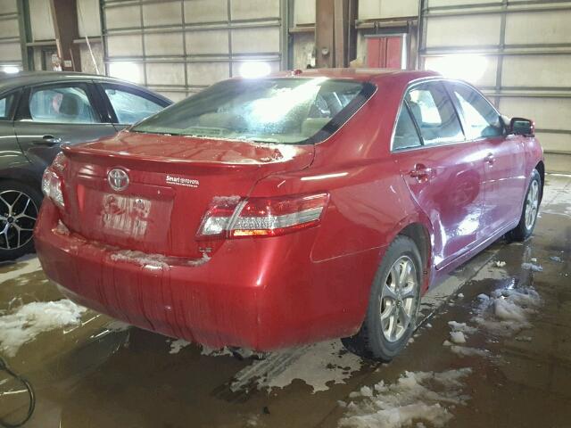 4T4BF3EK2BR218442 - 2011 TOYOTA CAMRY BASE RED photo 4