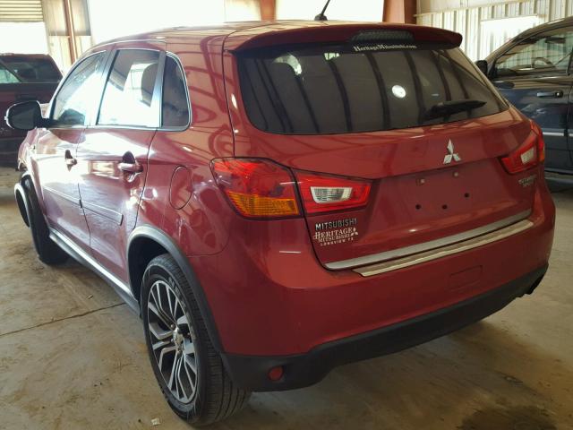 JA4AP3AU5GZ028377 - 2016 MITSUBISHI OUTLANDER RED photo 3