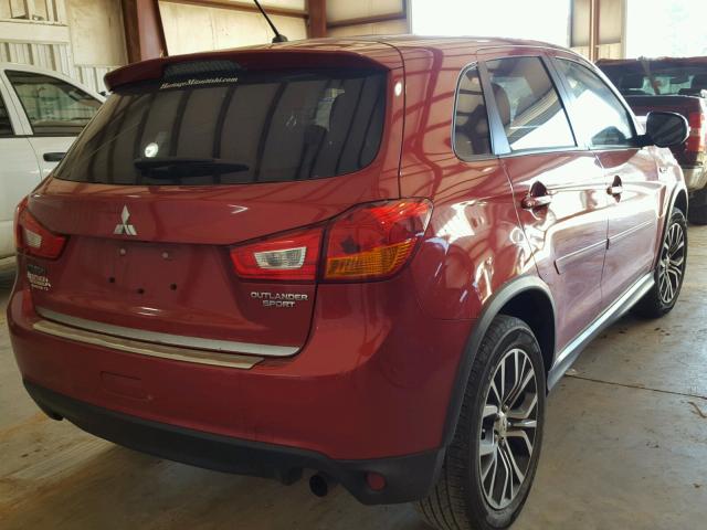 JA4AP3AU5GZ028377 - 2016 MITSUBISHI OUTLANDER RED photo 4