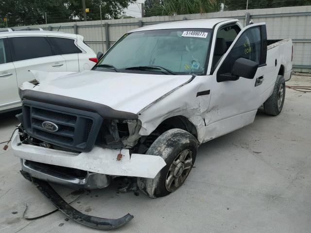 1FTRF12W24NA50436 - 2004 FORD F150 WHITE photo 2