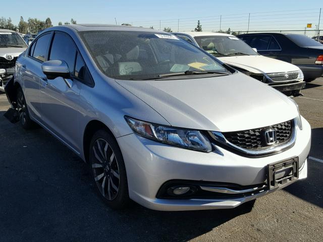 19XFB2F97EE268256 - 2014 HONDA CIVIC EXL SILVER photo 1