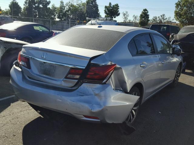 19XFB2F97EE268256 - 2014 HONDA CIVIC EXL SILVER photo 4