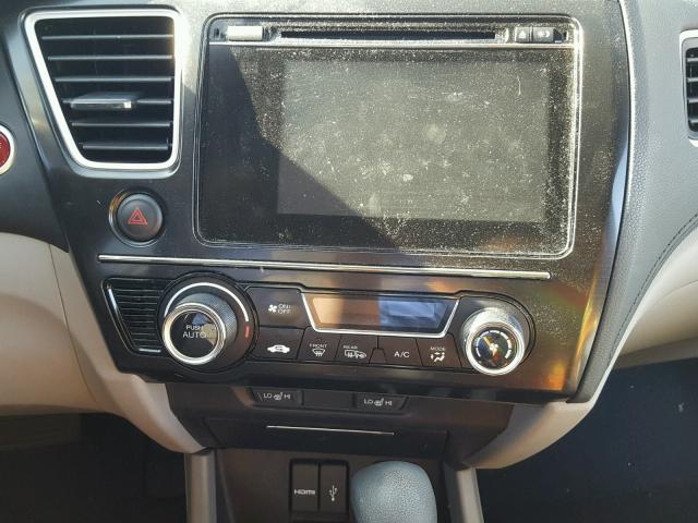 19XFB2F97EE268256 - 2014 HONDA CIVIC EXL SILVER photo 9