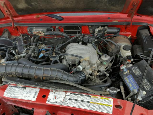 1FTYR14V4XTA50610 - 1999 FORD RANGER SUP RED photo 7