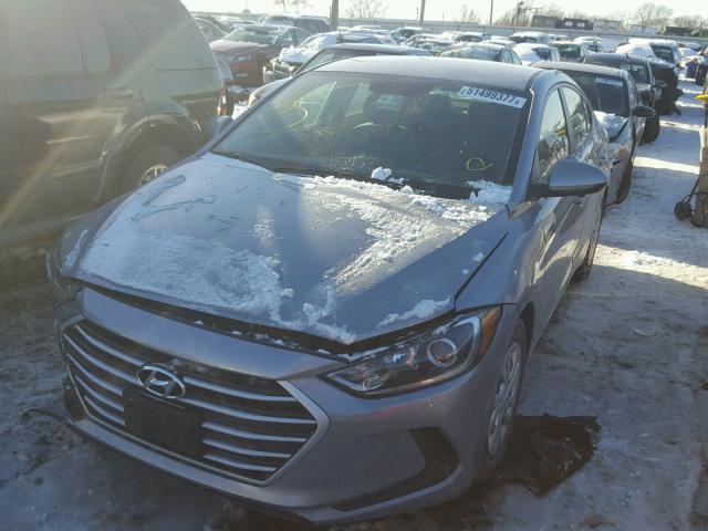 5NPD74LF6HH104351 - 2017 HYUNDAI ELANTRA SE GRAY photo 2