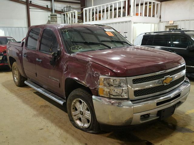 3GCPKSE74DG142055 - 2013 CHEVROLET SILVERADO MAROON photo 1