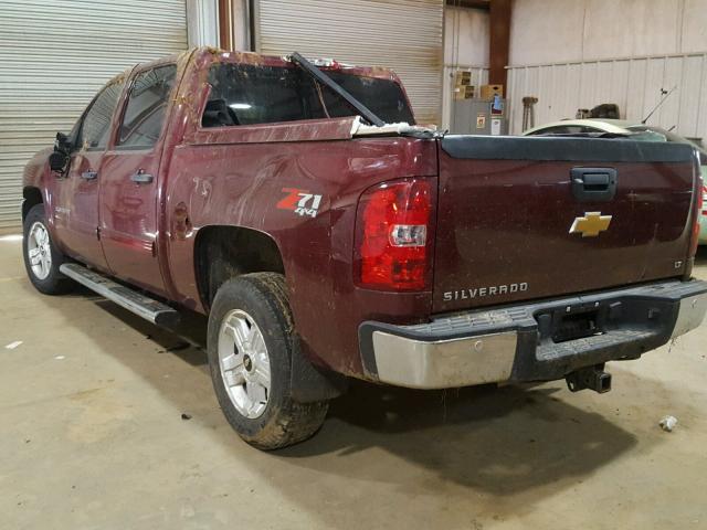 3GCPKSE74DG142055 - 2013 CHEVROLET SILVERADO MAROON photo 3