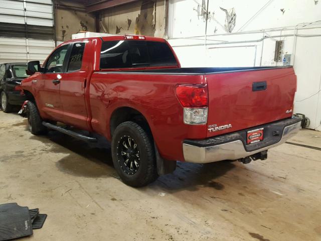 5TFUY5F16DX308343 - 2013 TOYOTA TUNDRA DOU RED photo 3