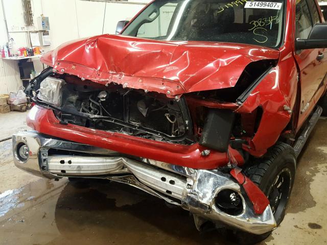 5TFUY5F16DX308343 - 2013 TOYOTA TUNDRA DOU RED photo 9