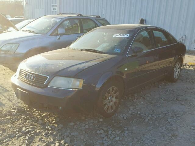 WAUAA34B1WN092372 - 1998 AUDI A6 BLUE photo 2