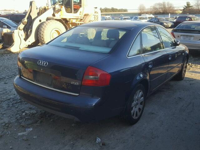 WAUAA34B1WN092372 - 1998 AUDI A6 BLUE photo 4