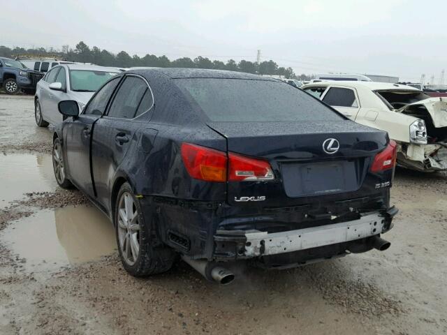 JTHBE262162001460 - 2006 LEXUS IS 350 BLUE photo 3