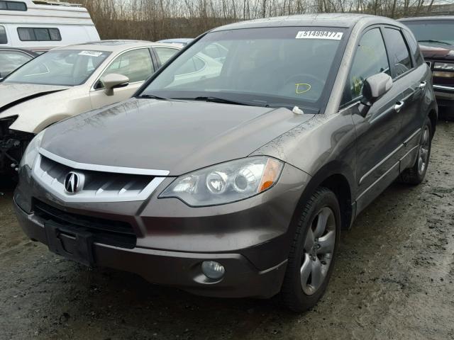 5J8TB18557A006914 - 2007 ACURA RDX TECHNO CHARCOAL photo 2