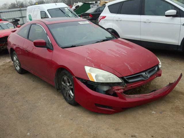 1HGCM71656A017989 - 2006 HONDA ACCORD EX RED photo 1