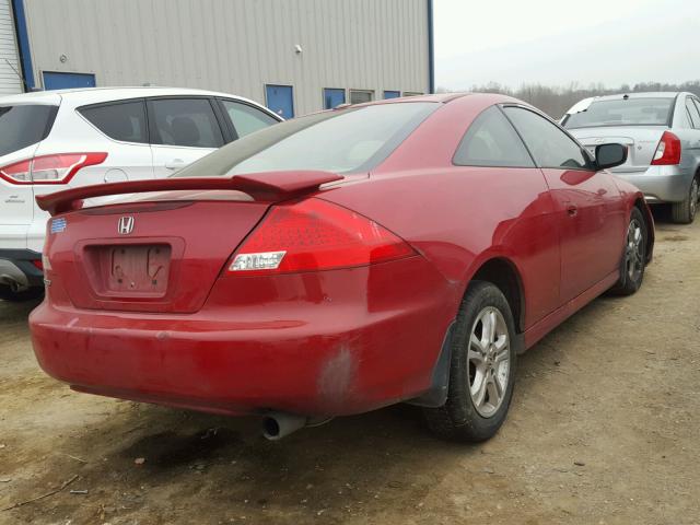 1HGCM71656A017989 - 2006 HONDA ACCORD EX RED photo 4