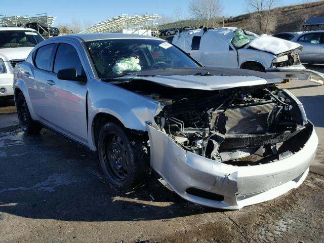 1C3CDZAB6CN173197 - 2012 DODGE AVENGER SE SILVER photo 1