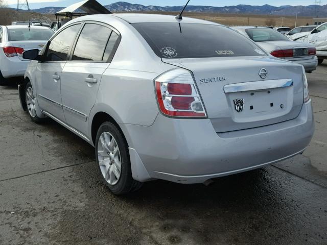 3N1AB6APXAL631259 - 2010 NISSAN SENTRA 2.0 SILVER photo 3