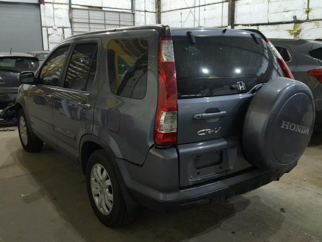 JHLRD78956C054993 - 2006 HONDA CR-V SE BLUE photo 3