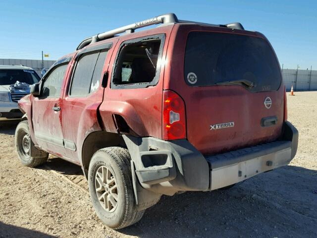 5N1AN0NW3EN808268 - 2014 NISSAN XTERRA X MAROON photo 3