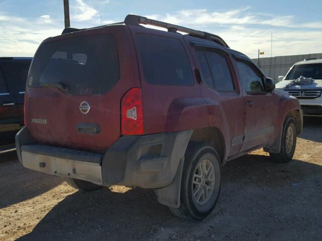 5N1AN0NW3EN808268 - 2014 NISSAN XTERRA X MAROON photo 4