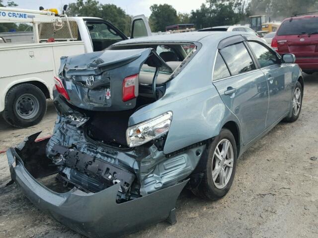 4T1BE46K89U883969 - 2009 TOYOTA CAMRY BASE BLUE photo 4